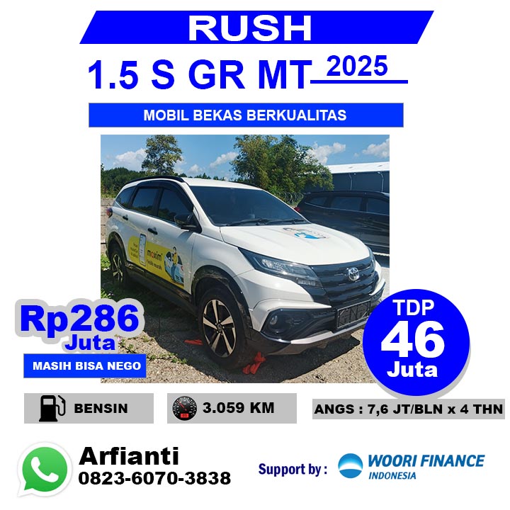 TOYOTA RUSH 1.5 S M/T GR 2025